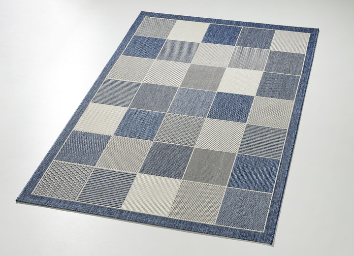 Terrassenboden - Brücke, in Größe 112 (Brücke, 60x110 cm) bis 282 (Teppich, 200x290 cm), in Farbe BLAU Ansicht 1