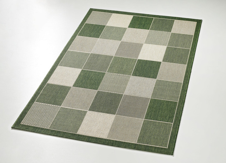Terras vloer - Bruggen en tapijten in sisallook voor binnen- en buitengebruik, in Größe 112 (vloerkleed, 60 x 110 cm) bis 282 (Tapijt, 200 x 290 cm), in Farbe GROEN Ansicht 1