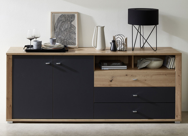 Sideboards - Sideboard, in Farbe GRAFIT-EICHE Ansicht 1