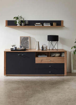 Dressoir met LED-verlichting en softclose