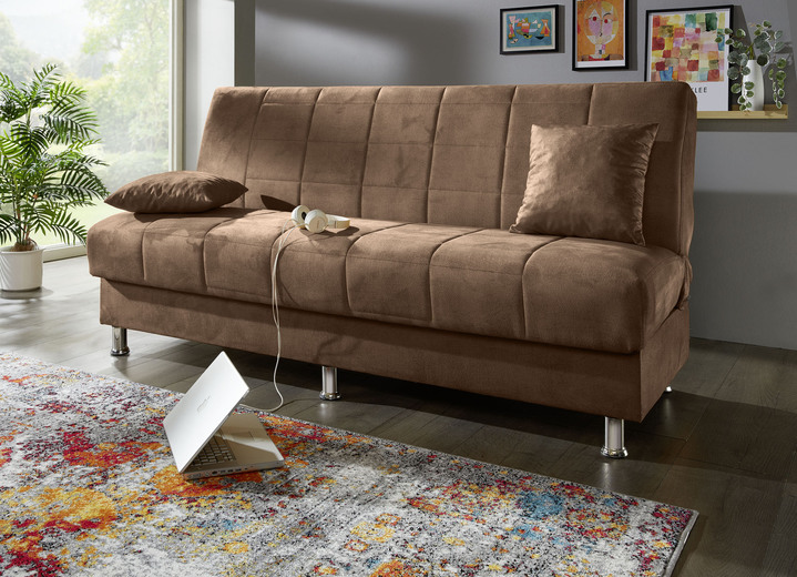 Schlafsofas - Schlafsofa, in Farbe BRAUN Ansicht 1