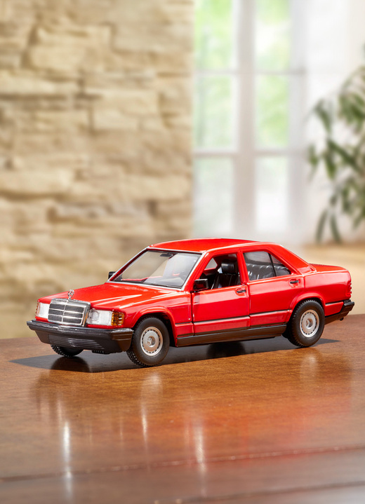 Sammlermodelle - Mercedes 190E '87, in Farbe ROT