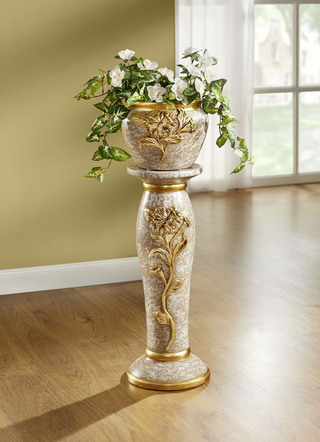 Säule mit Übertopf