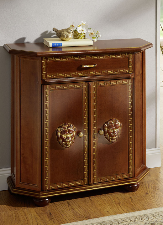 Commodes - Hoogwaardig meubelprogramma met ornamenten, in Farbe WALNOOT GOUD, in Ausführung Commode, 1 deur Ansicht 1