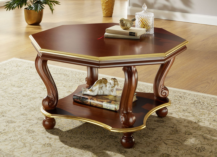 Couchtische - Couchtisch, in Farbe NUSSBAUM-GOLD Ansicht 1