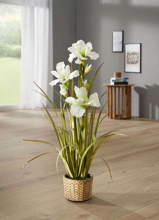 Kunst- & textielplanten - Mooie lelie in een pot, in Farbe WIT Ansicht 1