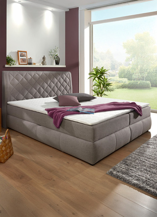Boxspringbed met bedbox en topper