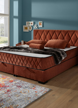 Boxspringbed met omkeerbaar matras en bedbox