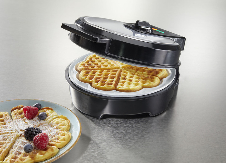 Küchengeräte - Waffeleisen, in Farbe SILBER-SCHWARZ