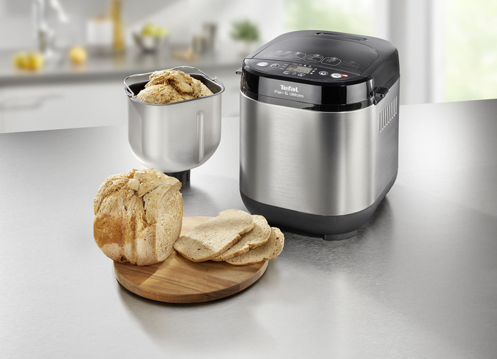 Keukenapparaten - Tefal broodbakmachine met gecoate bakvorm, in Farbe SILBER-SCHWARZ
