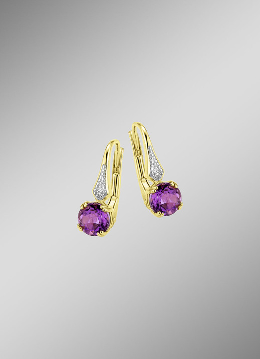 Ohrschmuck - Ohrringe Gold 375/-, in Farbe  Ansicht 1