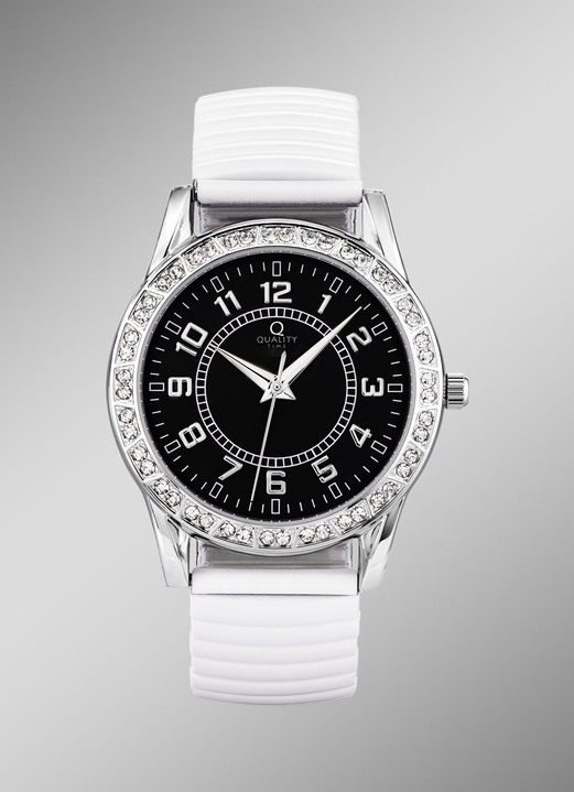 Rekbare band - Modern quartz dameshorloge met trekkoord, in Farbe  Ansicht 1