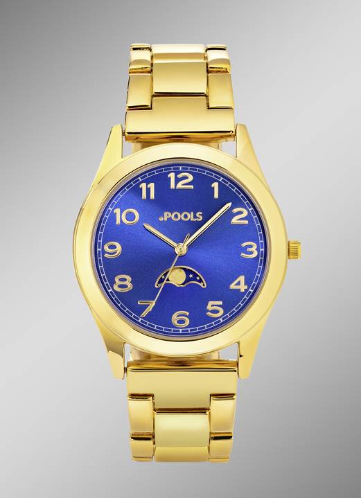 Partner horloges - Quartz partnerhorloge van Pools met maanstanden, in Farbe , in Ausführung Herenhorloge Ansicht 1