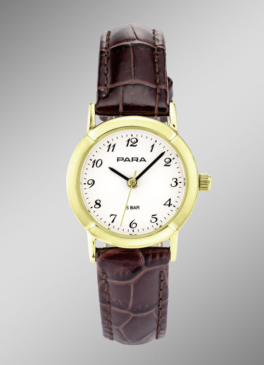 Lederband - Quartz-Damenuhr, in Farbe  Ansicht 1