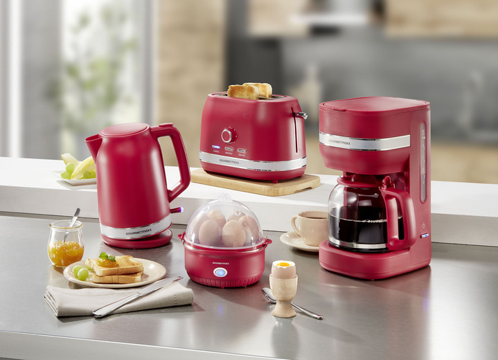 Küchengeräte-Serien - Kaffeemaschine, in Farbe ROT, in Ausführung Eierkocher Ansicht 1