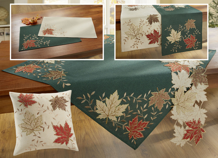 Tischdecken - Läufer, in Größe 101 (Läufer, 35/ 70 cm) bis 404 (Kissenbezug, 40/ 40 cm), in Farbe ECRU Ansicht 1