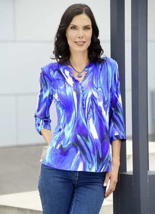 Shirttuniek met fraaie bies