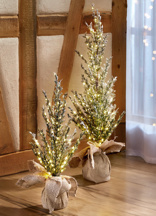 - Verlichte kerstboom - Verlichte kerstboom, in Farbe GROENTE, in Ausführung met 90 LED-lampjes, hoogte ca. 60 cm