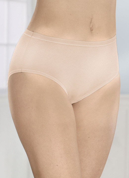 Slips - Drie pakjes slips, in Größe L (44/46) bis XXL (52/54), in Farbe PUDER Ansicht 1