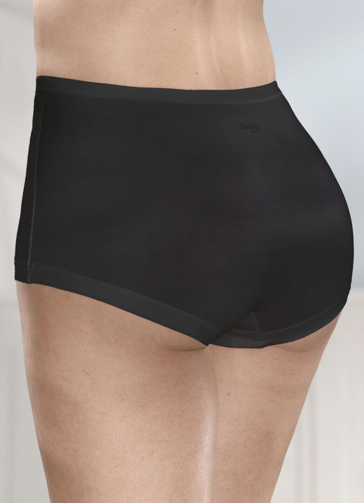 Slips - sloggi GO Daily Cotton drie-pack broeken van biologisch katoen, in Größe L (44/46) bis XXL (52/54), in Farbe SCHWARZ Ansicht 1