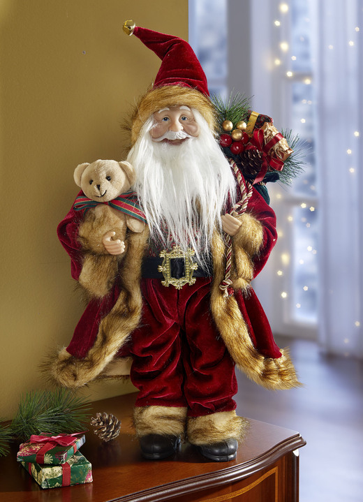 - Kerstman, in Farbe ROT-BRAUN