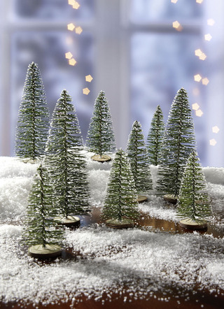 Tafeldecoratie kerstbomen, set van 9