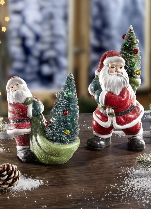 Kerstmis - Sinterklaas met kerstboom, in Farbe ROT-WEISS, in Ausführung De Kerstman tekent een kerstboom