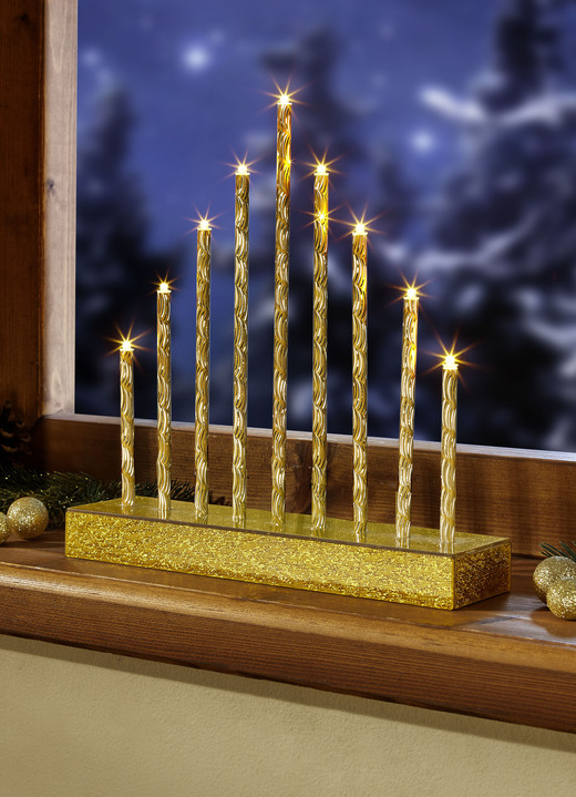 - LED-Stableuchter, in Farbe GOLD Ansicht 1