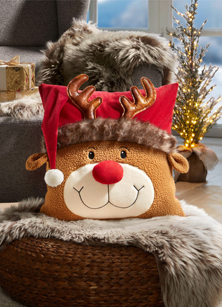Kussensloop met kerstmuts