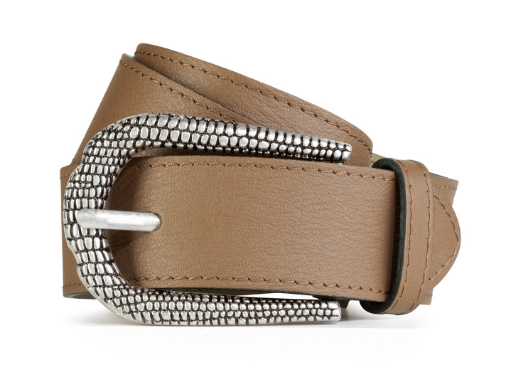 Riemen - Leren riem, in Größe 075 bis 115, in Farbe COGNAC Ansicht 1