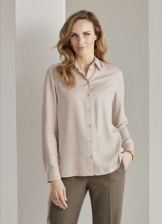 Lange mouw - Blouse, in Größe 038 bis 052, in Farbe CAMEL Ansicht 1
