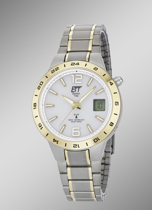 ETT - Funk-Solar-Herrenuhr, in Farbe  Ansicht 1