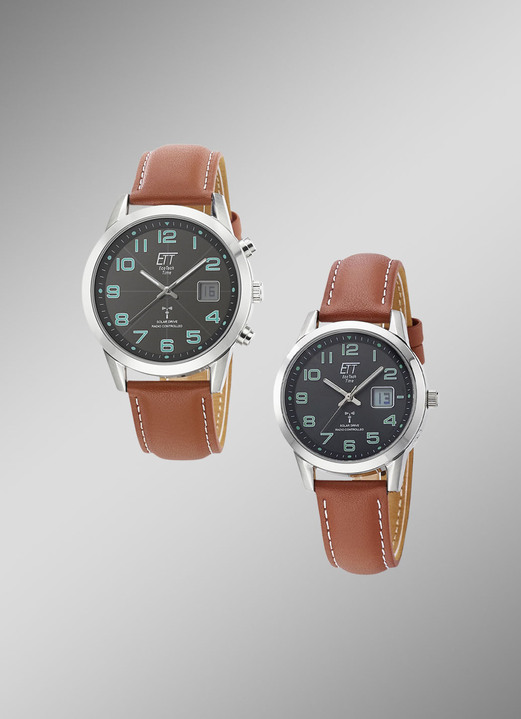 Partneruhren - Funk-Solar-Herrenuhr, in Farbe , in Ausführung Herrenuhr Ansicht 1