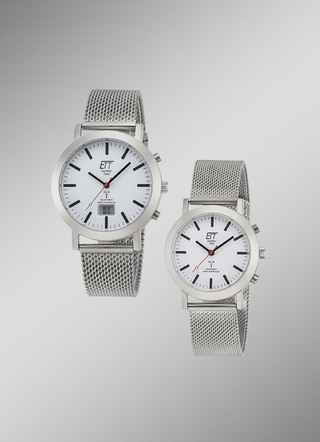 Radiogestuurd partnerhorloge met zonne-energie