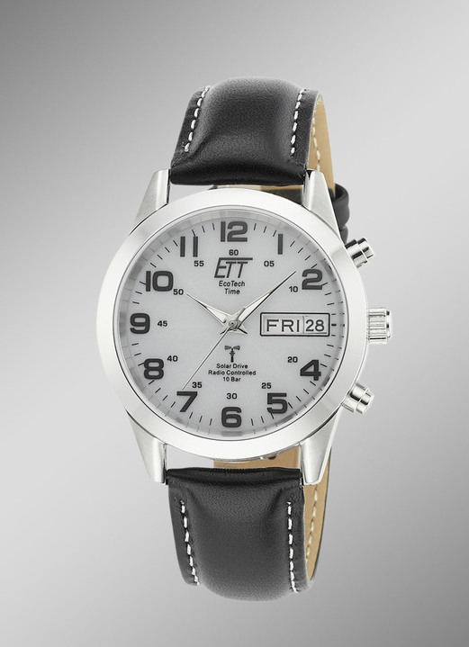 Funkuhren/Solaruhren - Funk-Solar-Herrenuhr, in Farbe  Ansicht 1