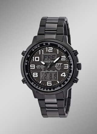 Radiogestuurd herenhorloge op zonne-energie