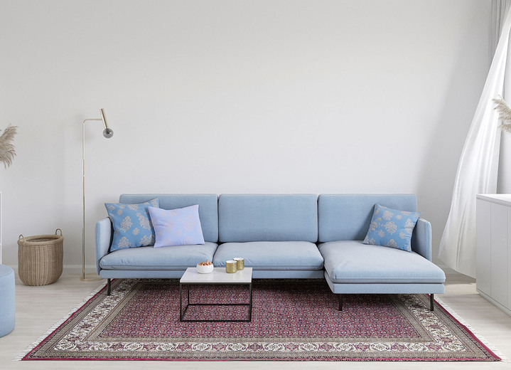 Klassiek - Klassiek oosters tapijt uit India, in Größe 101 (Brug, 40 x 60 cm) bis 306 (rond tapijt, ø 250 cm), in Farbe ROOD Ansicht 1