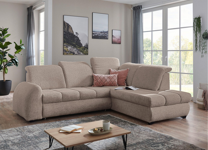 Polsterecken - Polsterecke mit Funktion, in Farbe BEIGE Ansicht 1