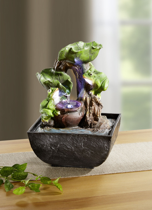 Wohnaccessoires - Zimmerbrunnen, in Farbe GRÜN-GRAU