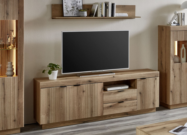 TV- & Hifi-Möbel - TV-Longboard,gr.,Wandboard, in Farbe EICHE Ansicht 1