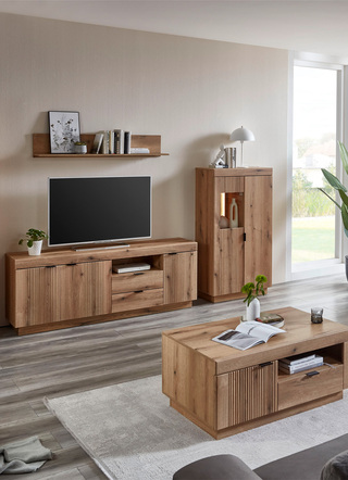 TV longboard met wandplank