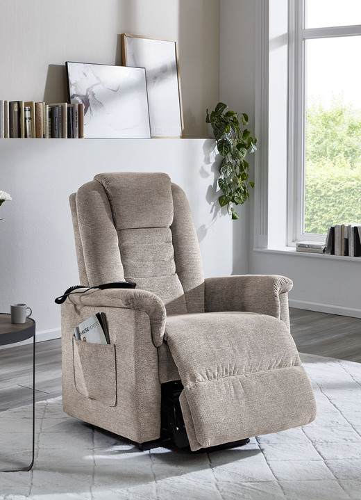 TV-Sessel / Relax-Sessel - TV-Sessel, MT und ASH, in Farbe TAUPE Ansicht 1