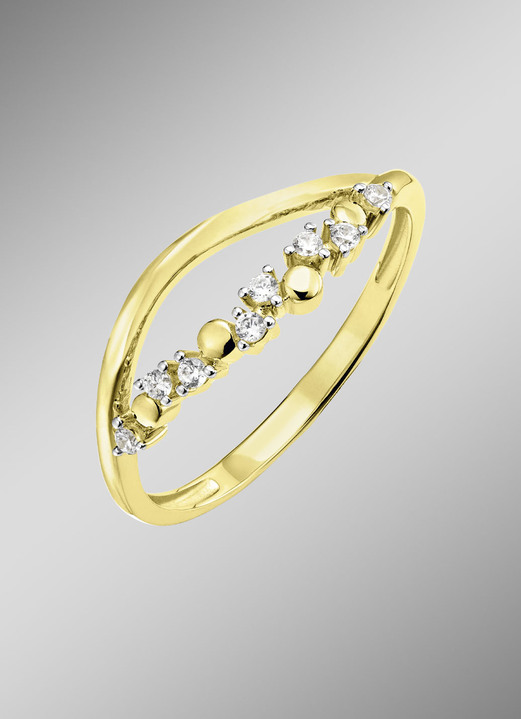 Ringe - Damenring Gold 375/-, in Größe 160 bis 220, in Farbe  Ansicht 1