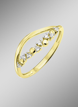 Damesring goud 375/-