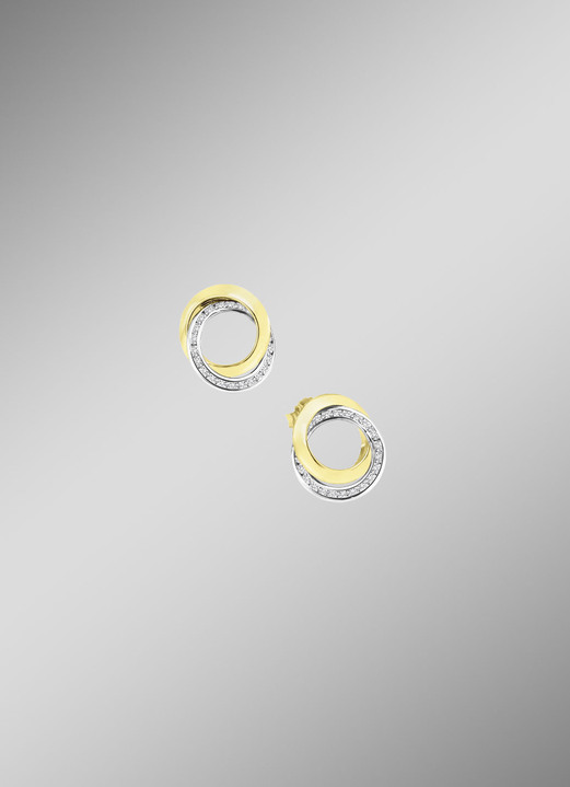 Oorbellen - Oorknopjes zilver 925/-, in Farbe  Ansicht 1