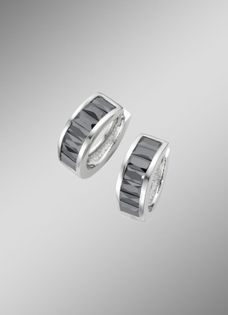 Opvouwbare oorringen zilver 925/-