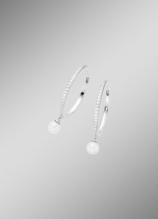Opvouwbare oorringen zilver 925/-