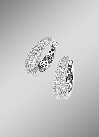 Opvouwbare oorringen zilver 925/-