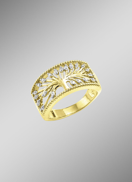 Ringen - Damesring met symbool van leven en groei, in Größe 160 bis 220, in Farbe  Ansicht 1