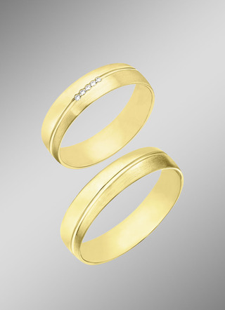 Elegante trouwring glanzend/mat